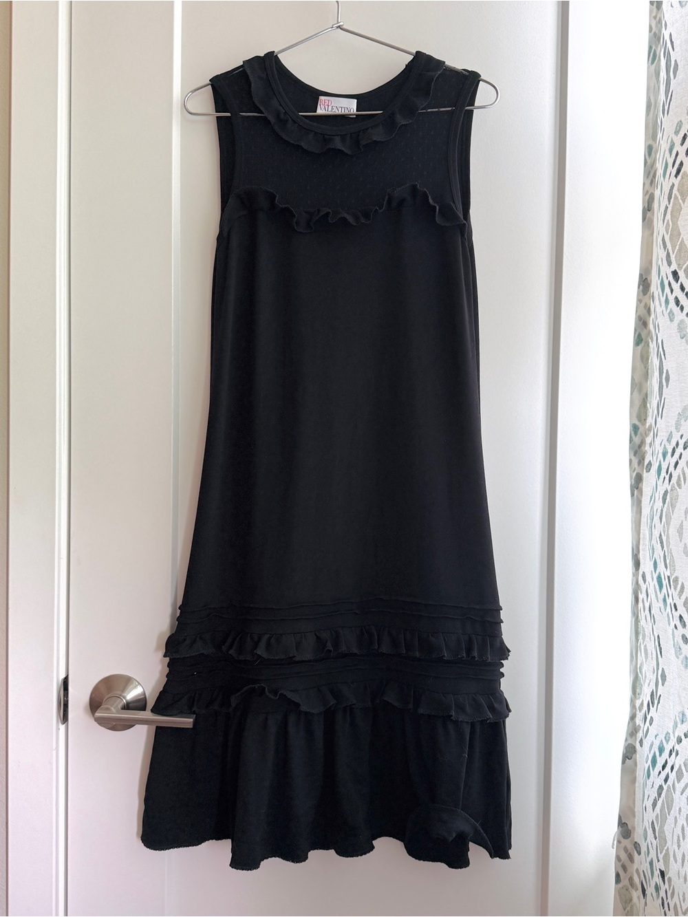 RED VALENTINO Black Ruffled Dress